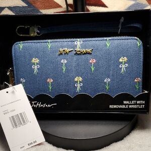 Betsey Johnson Denim Wallet/wristlet